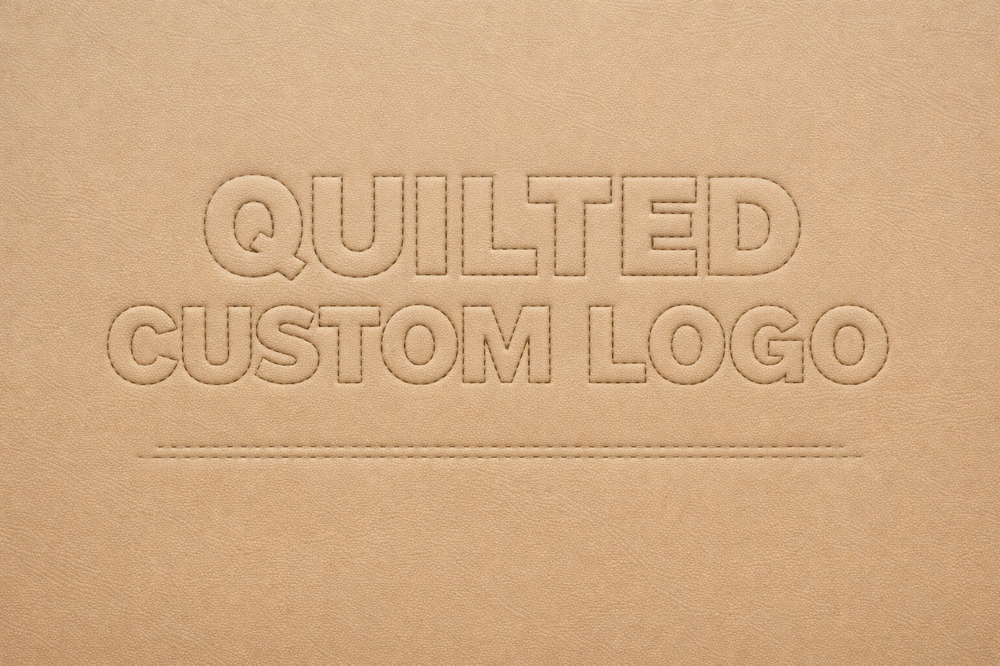 UPLOAD YOUR OWN LOGO: QUILTED