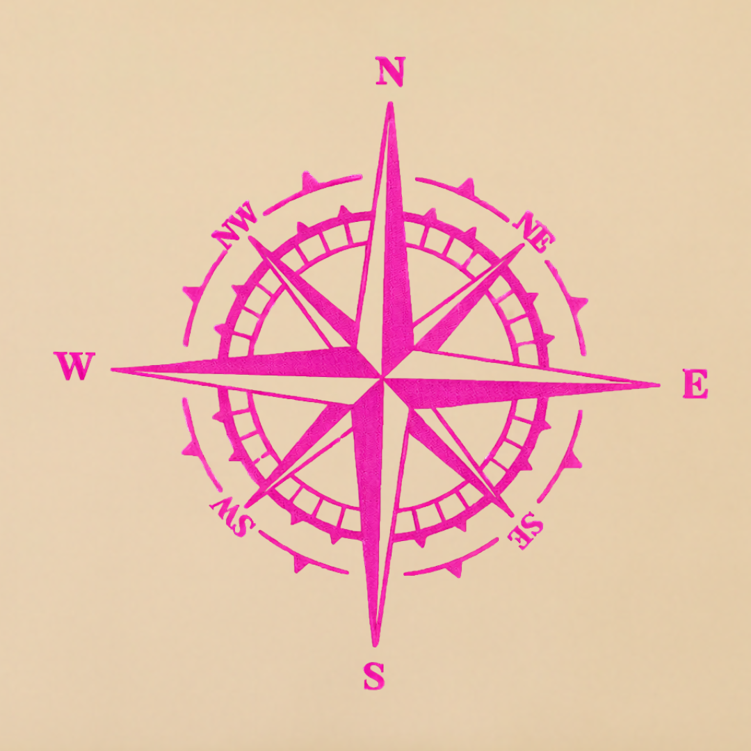 EMBROIDERED LOGO: Compass