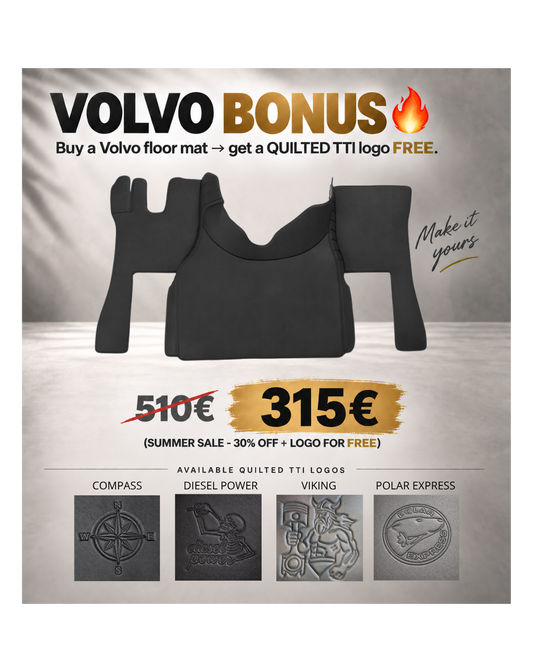 SPECIAL OFFER - VOLVO FH4/5/6/AERO - Anthracite - Free Quilted Logo
