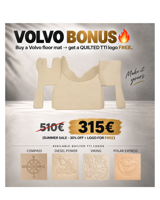 SPECIAL OFFER - VOLVO FH4/5/6/AERO - Beige - Free Quilted Logo