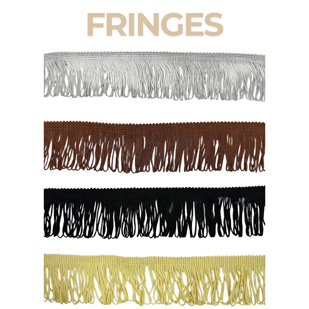 Window Pelmets With Fringes Plush