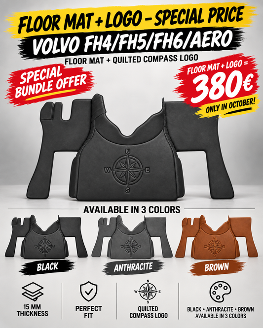 VOLVO COMPATIBLE MATS + QUILTED POLAR EXPRESS LOGO 380€