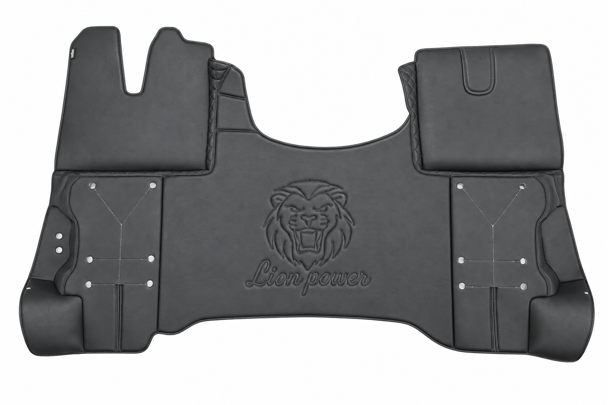 TAPIS COMPATIBLES MAN TGX 3 + LOGO LION POWER MATELASSÉ 410 €