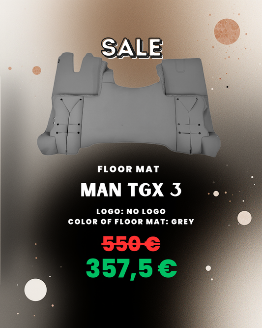 OUTLET Floor Mat for MAN - Grey - No logo