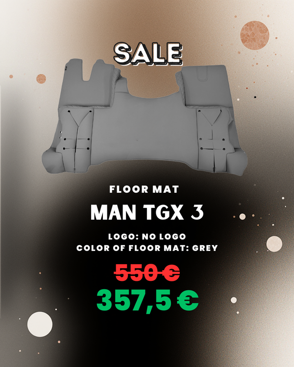 OUTLET Floor Mat for MAN - Grey - No logo