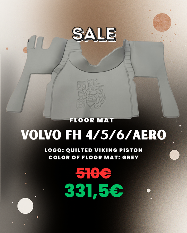 OUTLET Floor Mat for Volvo FH 4/5/6/Aero - Quilted Logo