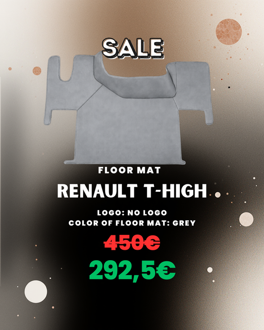 OUTLET Floor Mat for Renault T-High - Grey - No logo