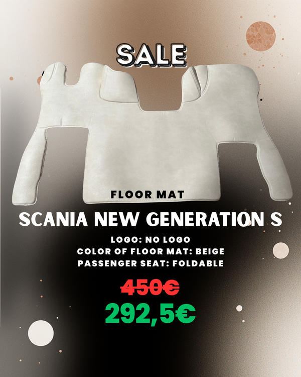 OUTLET Floor Mat for Scania New Generation S - Foldable - No Logo