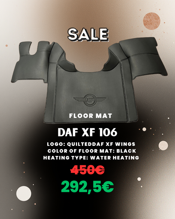 OUTLET Floor Mat for DAF XF 106 (2013-...) Quilted Logo
