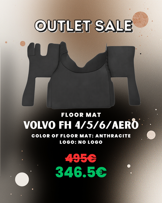 OUTLET Floor Mat for VOLVO FH4/5/6/Aero I Anthracite - No Logo