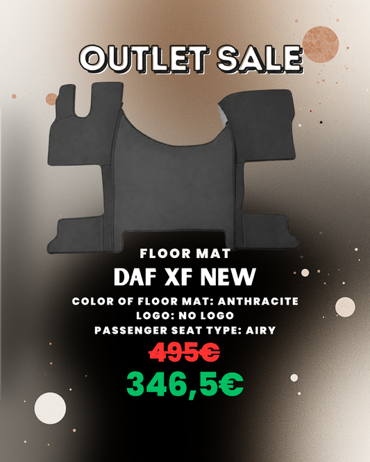 OUTLET Floor Mat Compatible With DAF XF NEW (from 2021) - Anthracite - AIRY