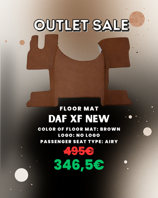 OUTLET Floor Mat Compatible With DAF XF NEW (from 2021) - Brown - AIRY