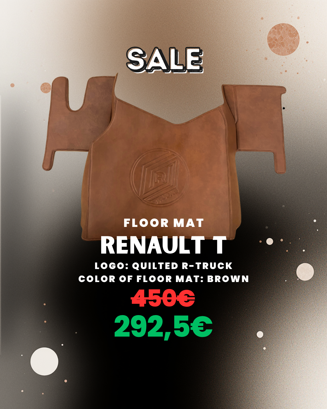 TAPIS DE SOL OUTLET POUR RENAULT T – LOGO MATELASSÉ