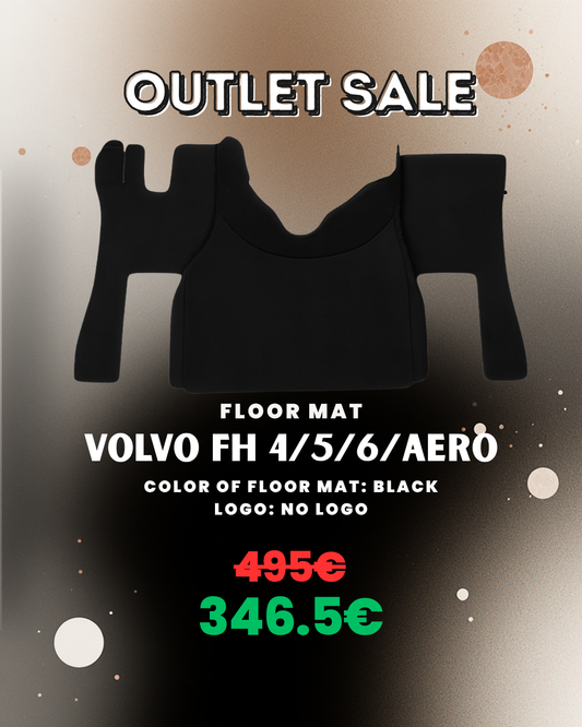 OUTLET Floor Mat for VOLVO FH4/5/6/Aero I Black - No Logo